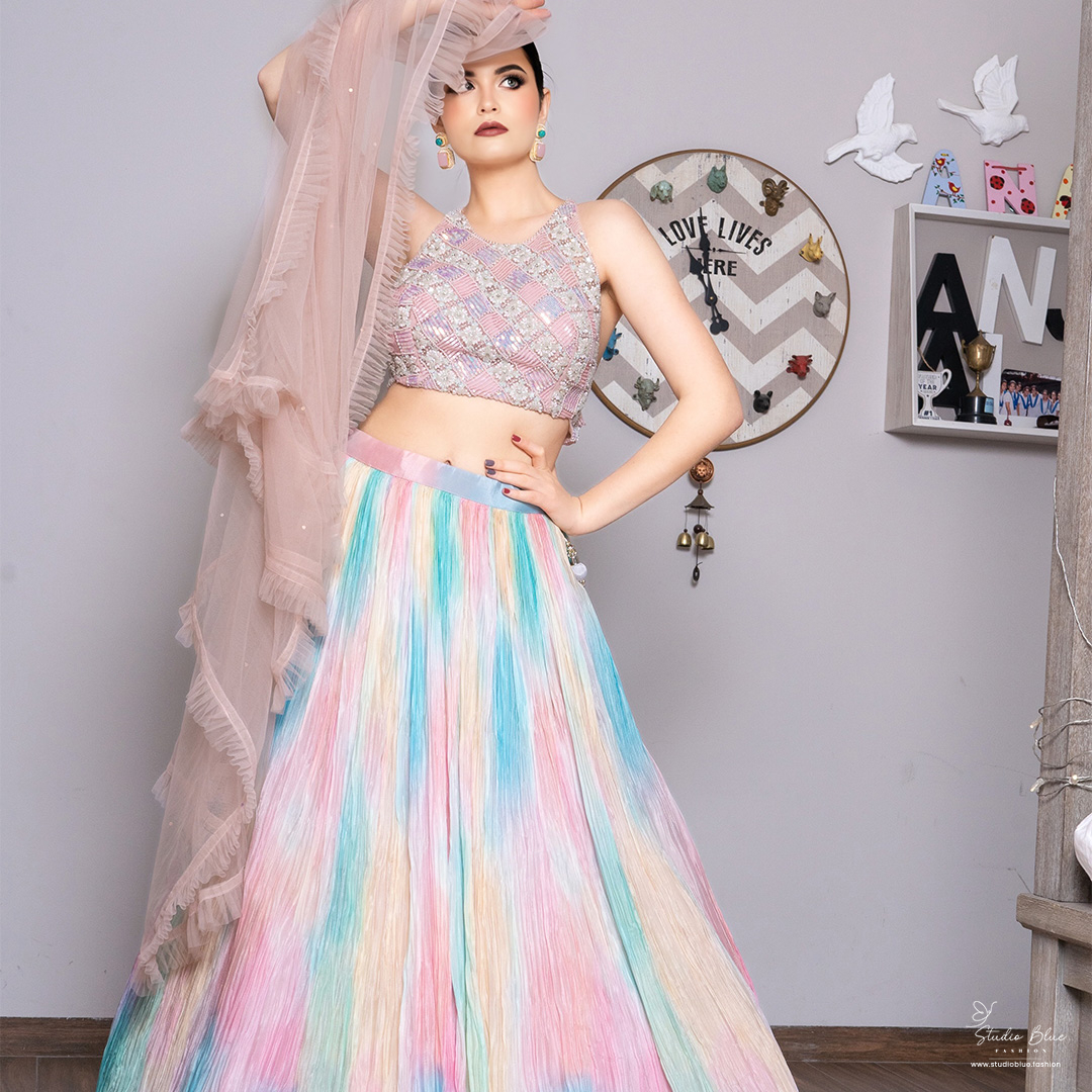Rainbow Lehenga Set - Image 2