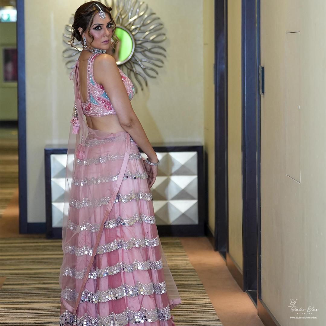 Full Mirror Work Lehenga Set - Image 6