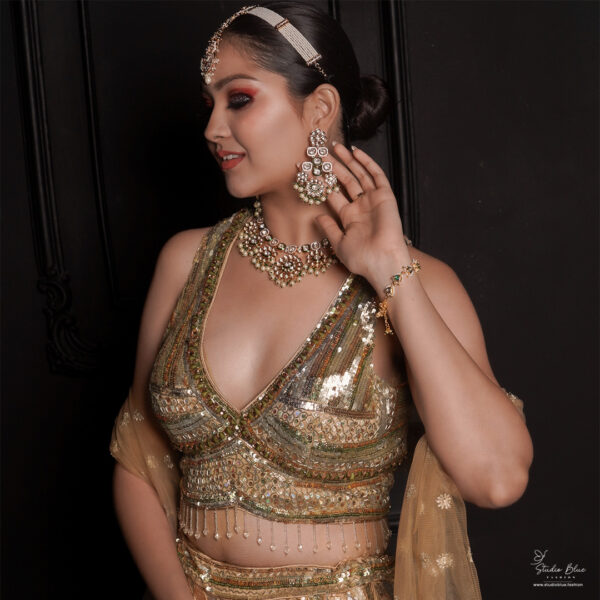 Kundan & Pearl Necklace Set - Image 2
