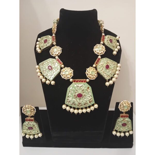 Meenakari Necklace Set - Image 4